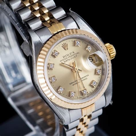 rolex oyster perpetual datejust 6917|rolex 69173 diamond bezel.